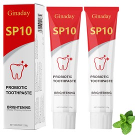 2 Pcs SP10 Probiotic Whitening Toothpaste, Deep Cleaning Care Remove Yellow Tooth Stains, with Probiotic Oral Health Management, Fresh Breath.