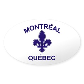 CafePress Montreal Quebec Oval Sticker Oval Car Bumper Sticker