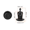 X AUTOHAUX 40 x Plastic Retaining Mudguard Pressure Type Clip