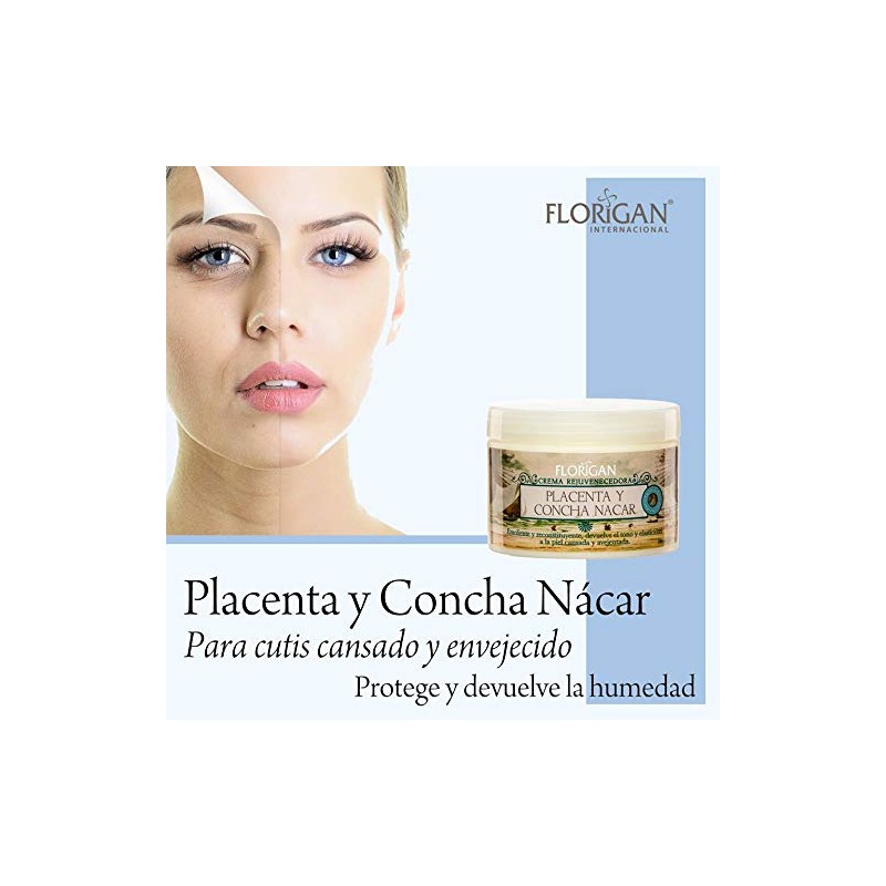 CREMA REJUVENECEDORA DE PLACENTA Y CONCHA NACAR 350 GRS.