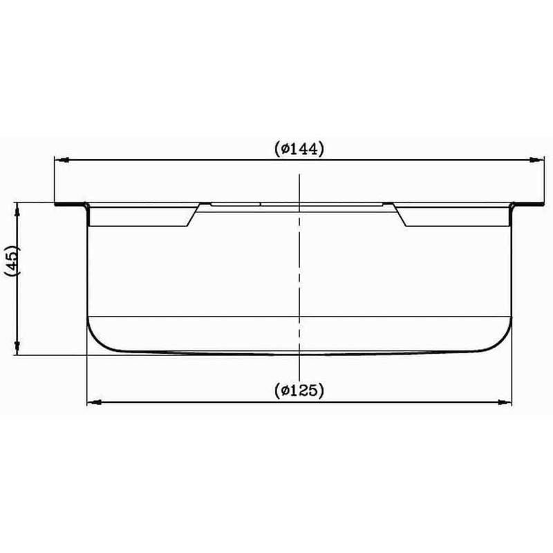 LuLuPaL Stainless Steel Drain Drain Basket 5.7 inches (144 mm)