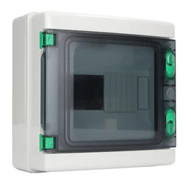 Caja de Distribución de 8 Vías, IP65, ABS, KIMISSs3aohw9g8y, 215x210x10 mm, Transparente, Resistente, Montaje en Riel DIN, Interior y Exterior, KIMISS