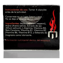 Men Fire (energizante) 10 Piezas Con 4 Cápsulas C/u Protgt Sin Sabor