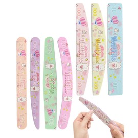 Zeayebsr 7-Piece Nail File Set, Professional Nail Files, Double-Sided for Gel Nails, Cute Bunny Pattern, Acrylic Nails and Natural Nails, Buffer for Filing, Polishing and Shine Nails, for Home and