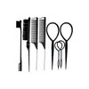 Kit Cepillos Y Peines Peinado Cabello Pinza Peluquera 8pzs