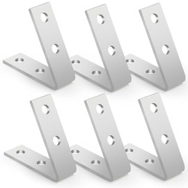 1-5/8”Carbon Steel Strut Channel Bracket, 0.24”Thickness, 1.08 lb/Piece, 60° Inside Angle, Heavy Duty Post Mounting Connector, Electro-Galvanized Finish (6 Pack)