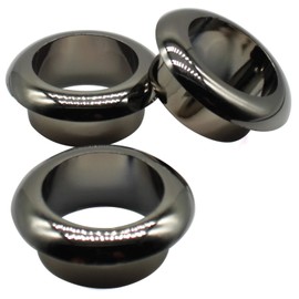 3pcs 1 inch Desk Grommet, LBTODH Plastic Desktop Cable Hole Cover Plastic Grommet for Home and Office Desktop Wire Organizer (Gun Black)