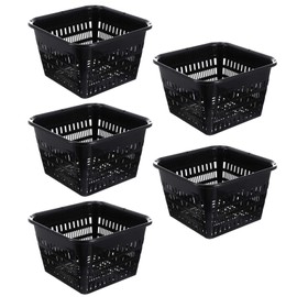 Cabilock Orchid Pots Orchid Containers 5pcs Set Root Control Pot Plant Hydroponic Basin Plastic Office Planter Pots Flower Pot
