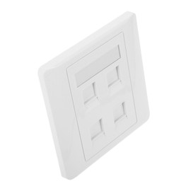 OSALADI Wall Ethernet Plate Port Network Outlet Durable Design for Easy Installation Fits Standard Outlet Boxes for Home and Office Networking