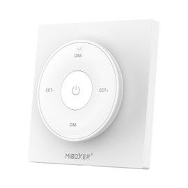 LIGHTEU, Milight Miboxer 2.4GHz Panel Remote with Magnetic Holder, Color Temperature Brightness Dimmable for Milight CCT bulbs and controllers, K2