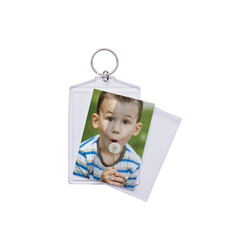 Snapins 2.5" x 3.5" Jumbo Acrylic Snap-in Photo Keychains -