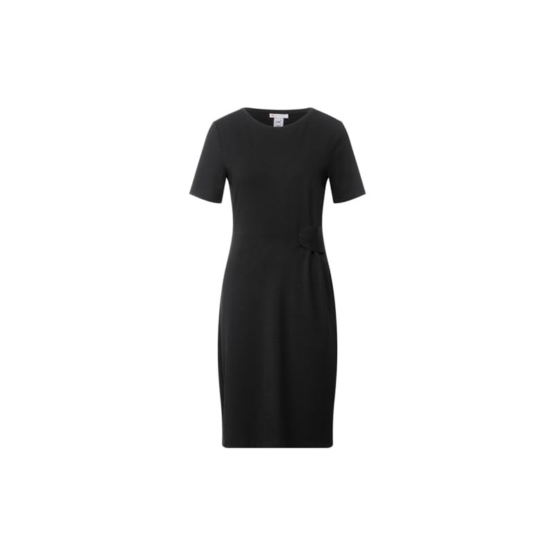 Street One Women's Festive Jersey Dress, black