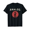 Vacuum Tube Amp Analogue Vintage Retro 80s T-Shirt, black