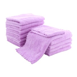 Spotted Play Baby Washcloths, 12 Piece (Violet Purple)