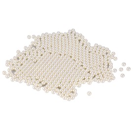 2Colors 1500PCS/Bag Artificial Pearls Beads Decoration For Brush Holder Makeup Organizer(Write)