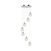 Tawson Panta Modern 7-Light Pendant Ceiling Light Fixture, Integrated Led