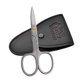 OTTO Herder® Nail Scissors Toenails – Professional Nail Scissors Rustproof 9 cm Single-sided Micro Teeth in Case Golden Adjustable Screw – Toenail Scissors for Fingernails and Toenails