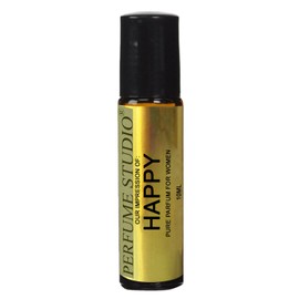 Perfume Studio Oils IMPRESSION Compatible with Happy Perfume for Women; 10ml Amber Glass Roll-On Bottle.