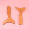 NOIAFZY 1PC Ergonomic Fish Tail Shaped Wooden Massage Tool for