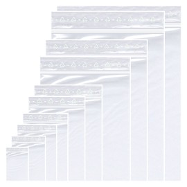 Pack of 100 Ziplock Bags 10 x 15 cm Small Packing Bags Freezer Bags Reusable Baggys Zip Bags Baggies 50 µm Thick (100 x 150 mm)