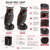 Solar Owl Bird Deterrent for Garden Protection – Waterproof Decoy