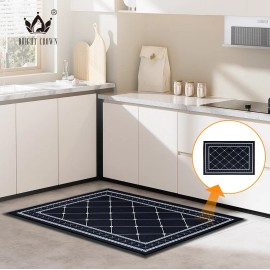 Waterproof Kitchen Mat Set of 2 Non Slip Cushioned Floor Rugs Comfort Anti Fatigue Soft Standing Pad for Sink Easy to Wassize: 18"*28", color: mix color
