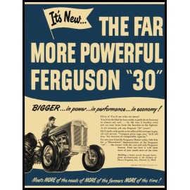 1952 Ferguson Tractors NEW Metal Sign: New Improved Ferguson Model 30