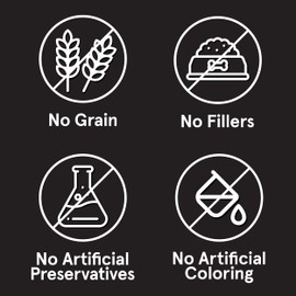 Real Meat Air Dried Dog Food w/Real Venison - Two 2lb Bags of USA-Crafted Grain-Free Real Meat Dog Food Sourced from Hormone-Free, Free Range, Grass-Fed Venison - All Natural, High Protein