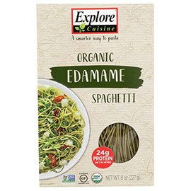 Explore Cuisine Organic Edamame Spaghetti Pasta, Non GMO, 8 Ounces (Pack Of 6)