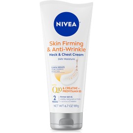 NIVEA Crema Reafirmante Y Antiarrugas Para Cuello Y Pecho, Crema Corporal Hidratante 24 Horas Reduce El Aspecto De Líneas Finas Y Arrugas, Tubo De 6.7 Oz