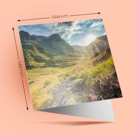 1 x Greeting Card Glencoe Mountains Highlands Scotland - Blank Birthday Celebration Anniversary #16116