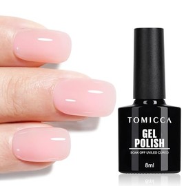 TOMICCA UV Nagellack Beige Rose, 8ml Gel Nagellack, UV LED Soak Off Manicure Gel Lacquer Varnish