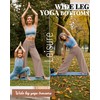 Neer 3 Pcs Women's Wide Leg Yoga Pant Comfy Loose