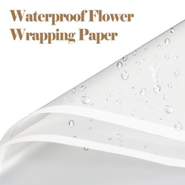 20 Sheets Flower Wrapping Paper - Waterproof Floral Bouquet Wrapping Paper, DIY Craft Packaging, Florist Supplies Packaging Paper for Gift Packaging Wedding Birthday Gift, 22.8x22.8 inch (Translucent