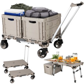 hitoptools 3 in 1 Wagon with Table Top,Convertibl