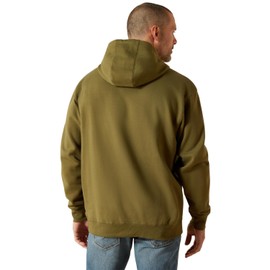 ARIAT Embossed Logo Hoodie, Winter Moss, Medium