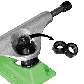 OMG Skateboard Parts Truck King Pin Nut Black (5)