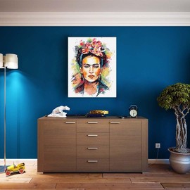 Artnapi Paint by Numbers Adults without Frame | DIY Hand Painted | Frida Kahlo Decoupage | Kit for Beginners and Adults | Set Including Acrylic Paints & Brush | 40 x 50 cm Canvas