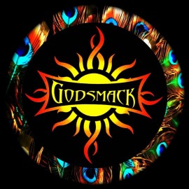 GODSMACK IMAGES TWO LEATHER KEYCHAINS  CONCERT MERCHANDISE ROCK MEMORABILIA