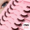 7P-CZ-A06 Clear Band Half Eyelashes, Cat Eye, 15 mm Short