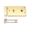 Rim Sashlock Electro Brass Surface Mounted Lock 140 x 85mm