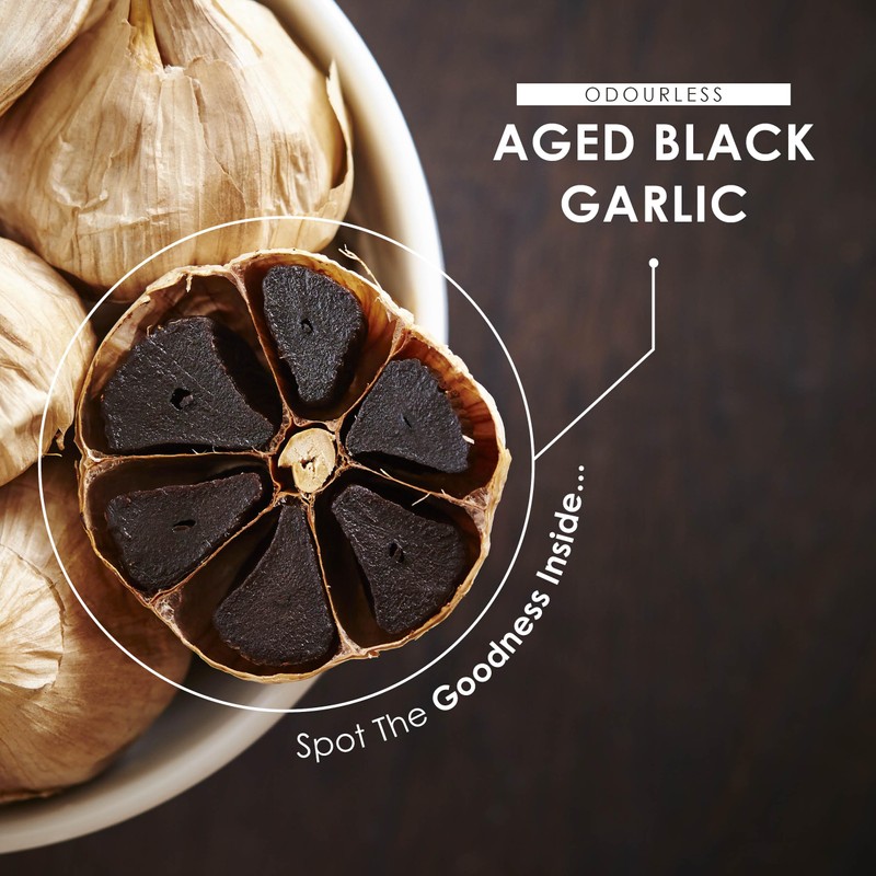 Black Garlic Extract 18,750mg - Fermented & Aged - Standardised