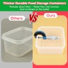 62PCS Thick Food Storage Containers with Airtight Lids for Meal