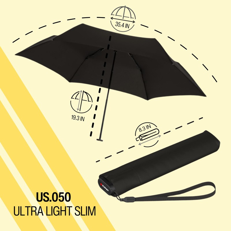 Knirps Ultra US.050 Slim Manual Pocket Umbrella - Ultra Light