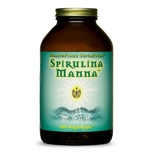 HEALTHFORCE SUPERFOODS Spirulina Manna - 450 VeganCaps