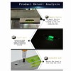 High precision aluminum alloy metal adjustable level bubble small square
