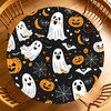 Halloween Ghost Fitted Round Tablecloth with Elastic Edge Round Table