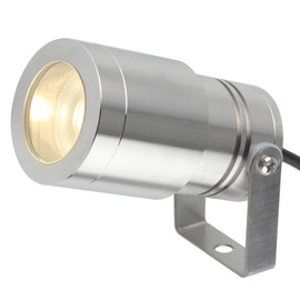 IBLLIGHT LED Underwater Spotlights- Surface Mounted, 5W 12V-24V DC, Anti-Glare Pool Lights, IP68 Waterproof, Lamp for Pools Ponds Fountains Waterfall (Warm White-3000K)