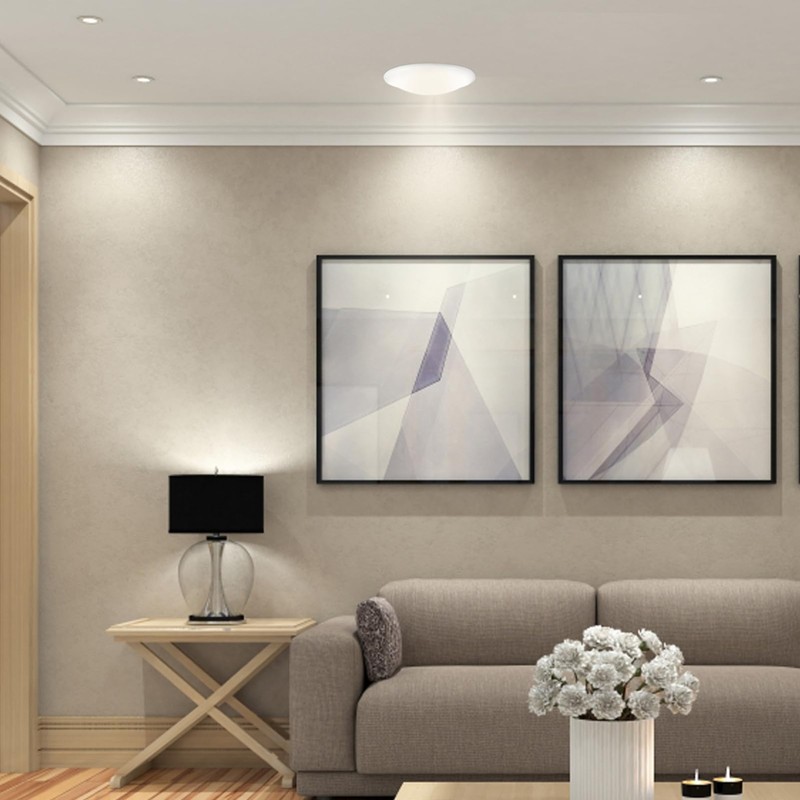 Ceiling Light Cover Replacement Clip-on for Ceiling Mounted Fixture, Mushroom