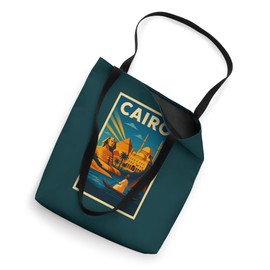 Vintage Cairo Egypt Travel Poster Retro Art Deco Tote Bag
